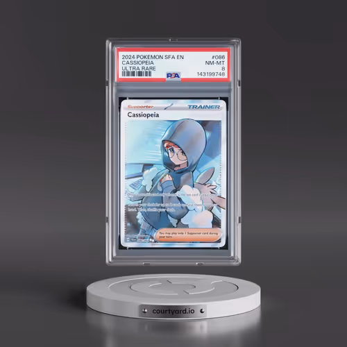 2024 Pokémon Sfa EN-Shrouded Fable #086 Cassiopeia - Ultra Rare (PSA 8 NM-MT)