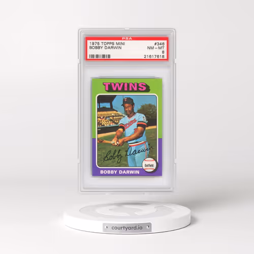 1975 Topps Mini #346 Bobby Darwin (PSA 8 NM-MT)