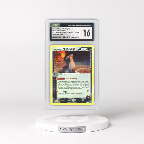 2004 EX Team Magma Vs Team Aqua #37 Team Magma's Mightyena - Holo (CGC 10 GEM MINT)
