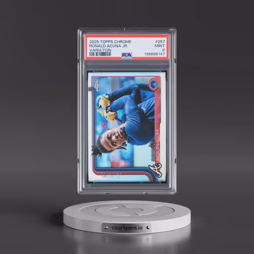 2025 Topps Chrome #257 Ronald Acuna Jr. - Variation (PSA 9 MINT)