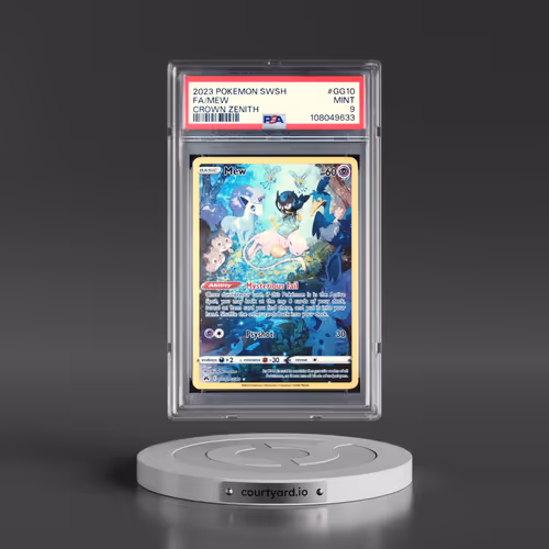 2023 Pokémon Sword and Shield Crown Zenith #GG10 Mew - Full Art (PSA 9 MINT)