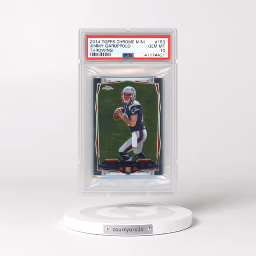 2014 Topps Chrome Mini #150 Jimmy Garoppolo - Throwing (PSA 10 GEM MINT)