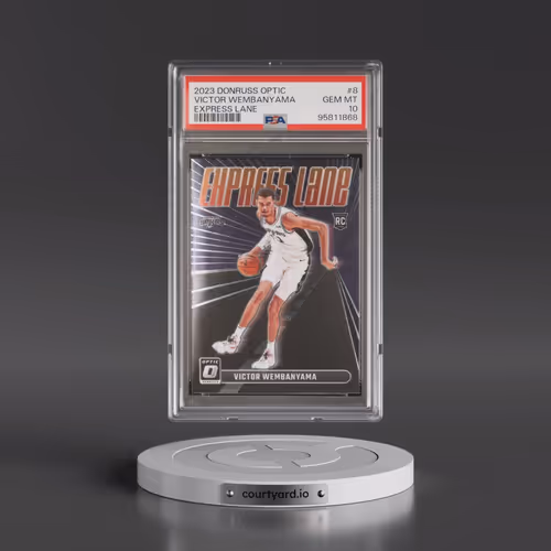 2023 Panini Donruss Optic Express Lane #8 Victor Wembanyama (PSA 10 GEM MINT)