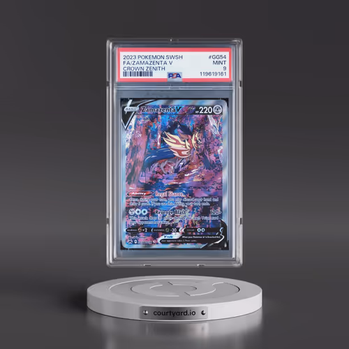 2023 Pokémon Sword and Shield Crown Zenith #GG54 Zamazenta V - Holo Full Art (PSA 9 MINT)