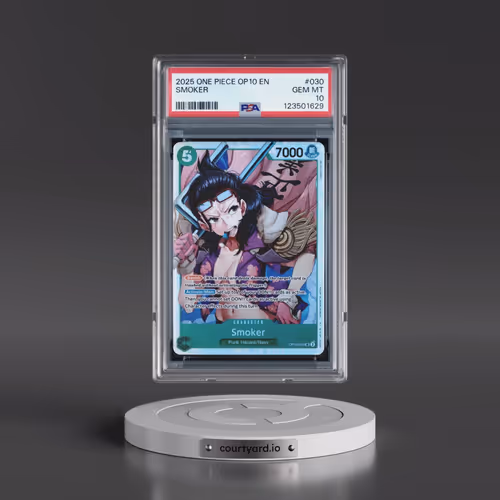 2025 One Piece OP10-Royal Blood #030 Smoker (PSA 10 GEM MINT)