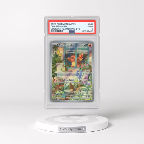 2023 Pokémon Svp EN-SV Black Star Promo #044 Charmander - Obsidian Flames Pokemon Center Elite Trainer Box (PSA 9 MINT)