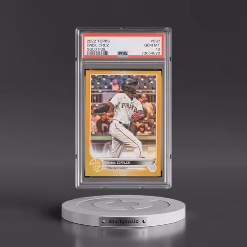 2022 Topps #537 Oneil Cruz - Gold Foil (PSA 10 GEM MINT)