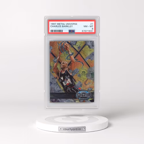 1997 Metal Universe #1 Charles Barkley (PSA 8 NM-MT)