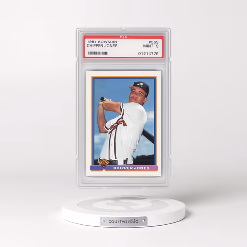 1991 Bowman #569 Chipper Jones (PSA 9 MINT)