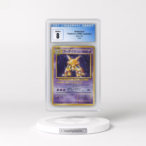 1996 Base Set #65 Alakazam - Holo (CGC 8 NM-MT)