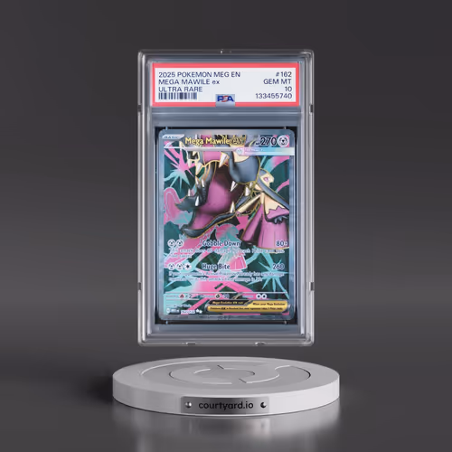 2025 Pokémon Meg EN-Mega Evolution #162 Mega Mawile EX - Holo Ultra Rare (PSA 10 GEM MINT)
