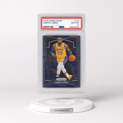 2019 Panini Prizm #129 LeBron James (PSA 10 GEM MINT)