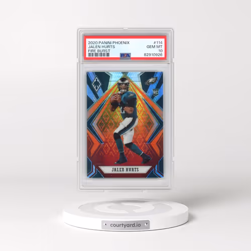 2020 Panini Phoenix #114 Jalen Hurts - Fire Burst (PSA 10 GEM MINT)