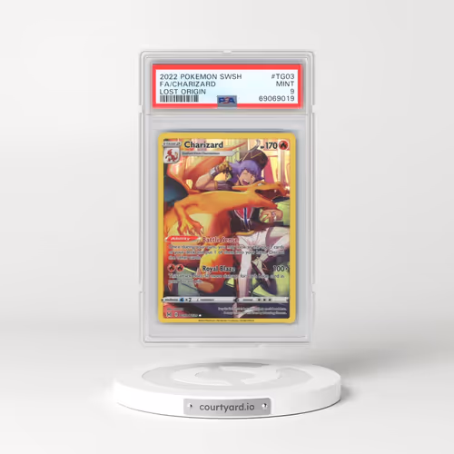 2022 Pokémon Sword & Shield Lost Origin #TG03 Charizard - Full Art (PSA 9 MINT)