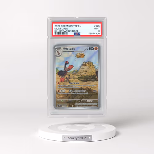 2024 Pokémon Tef EN-Temporal Forces #175 Mudsdale - Illustration Rare (PSA 9 MINT)