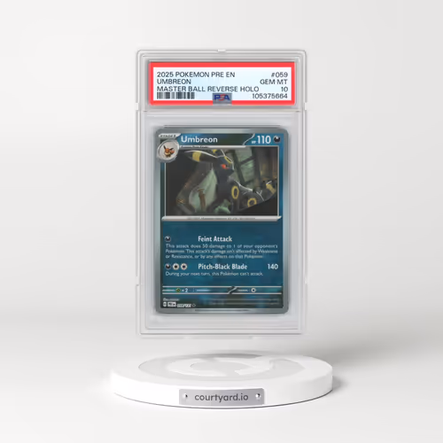 2025 Pokémon Pre EN-Prismatic Evolutions #059 Umbreon - Reverse Holo Master Ball (PSA 10 GEM MINT)