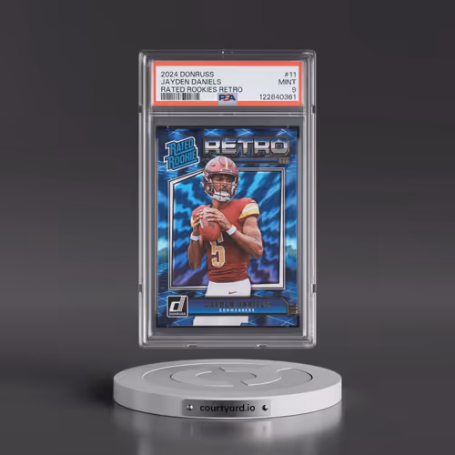 2024 Panini Donruss Rated Rookies Retro #11 Jayden Daniels (PSA 9 MINT)