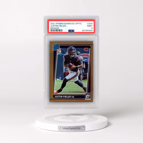 2021 Panini Donruss Optic #204 Justin Fields - Bronze (PSA 9 MINT)