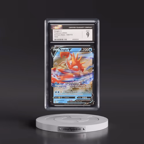 2022 Brilliant Stars #028/172 Kingler V - Holo (CGC 9 MINT)
