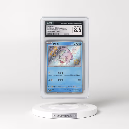 2023 Shiny Treasure ex #219/190 Slowpoke - Shiny Rare Holo (CGC 8.5 NM-MT+)