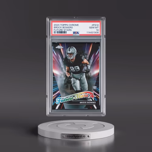 2024 Topps Chrome Future Stars #FS12 Brock Bowers (PSA 10 GEM MINT)