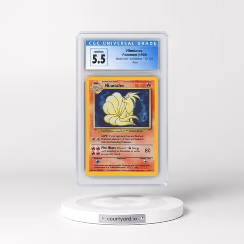 1999 Base Set #12/102 Ninetales - Holo (CGC 5.5 EX+)