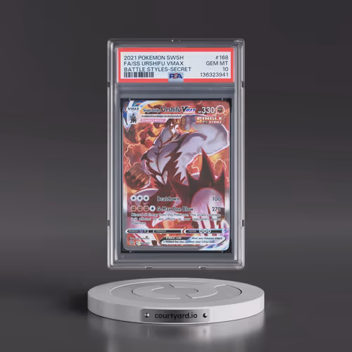 2021 Pokémon Sword & Shield Battle Styles #168 Single Strike Urshifu Vmax - Full Art Secret (PSA 10