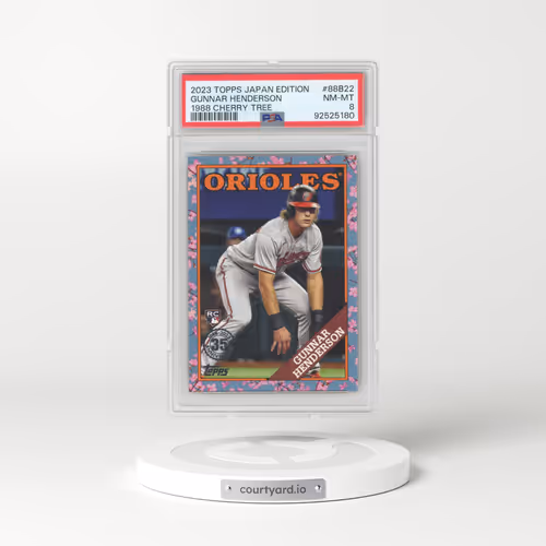 2023 Topps Baseball Japan Edition 1988 Topps Cherry Tree Variation #88B22 Gunnar Henderson (PSA 8 NM-MT)