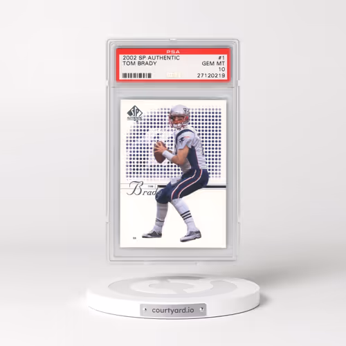 2002 SP Authentic #1 Tom Brady (PSA 10 GEM MINT)