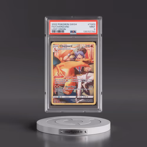 2022 Pokémon Sword & Shield Lost Origin #TG03 Charizard - Full Art (PSA 9 MINT)