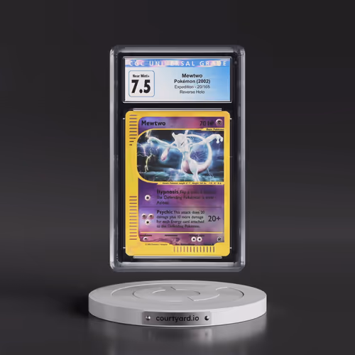 2002 Expedition #20/165 Mewtwo - Reverse Holo (Gold E-Reader Logo) (CGC 7.5 NM+)