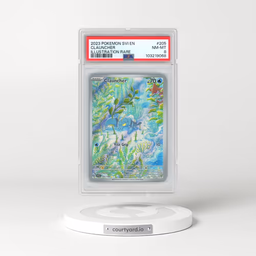 2023 Pokémon Svi EN-Scarlet & Violet #205 Clauncher - Illustration Rare (PSA 8 NM-MT)