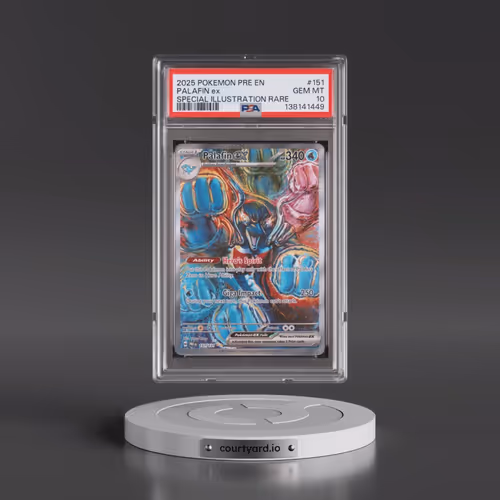 2025 Pokémon Pre EN-Prismatic Evolutions #151 Palafin EX - Holo Special Illustration Rare (PSA 10 GE