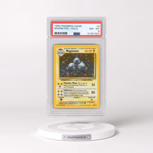 1999 Pokémon Game #9 Magneton - Holo (PSA 8 NM-MT)