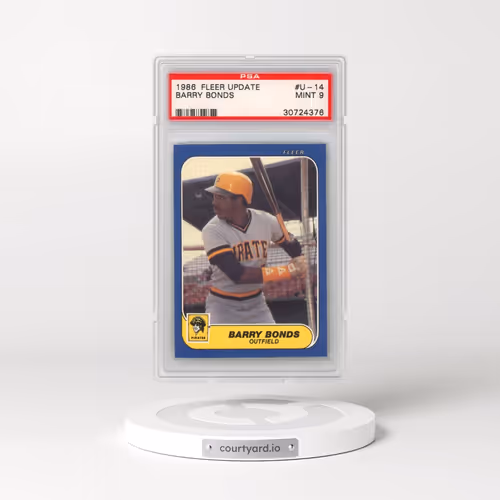 1986 Fleer Update #U-14 Barry Bonds (PSA 9 MINT)