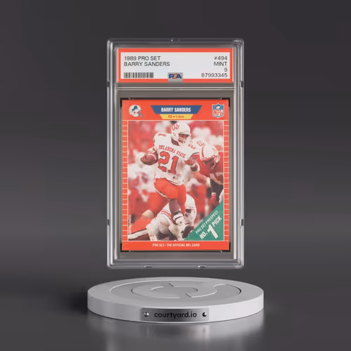 1989 Pro Set #494 Barry Sanders (PSA 9 MINT)
