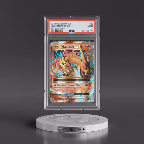 2016 Pokémon XY Evolutions #13 M Charizard EX - Holo (PSA 9 MINT)