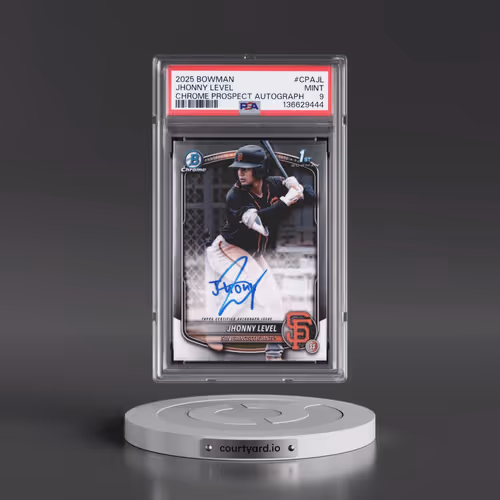 2025 Bowman Chrome Prospect Autographs #CPAJL Jhonny Level (PSA 9 MINT)