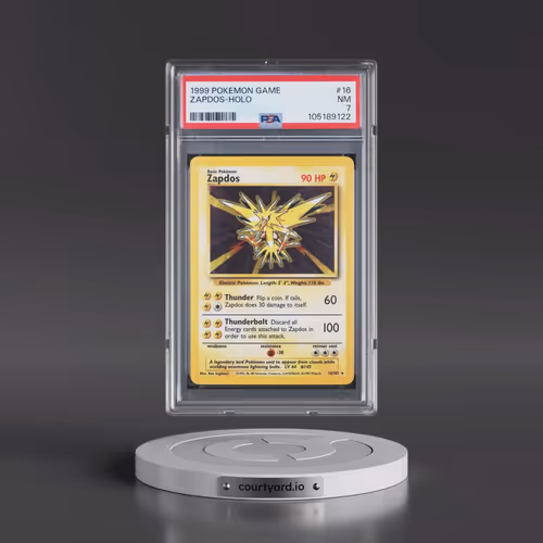 1999 Pokémon Game #16 Zapdos - Holo (PSA 7 NM)