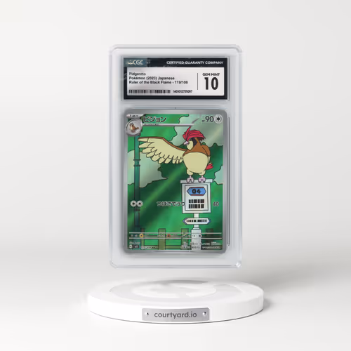 2023 Ruler of the Black Flame #119/108 Pidgeotto - Art Rare Holo (CGC 10 GEM MINT)