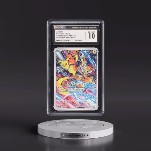 2024 Stellar Crown - SCR EN #151/142 Zeraora - Illustration Rare Holo (CGC 10 GEM MINT)