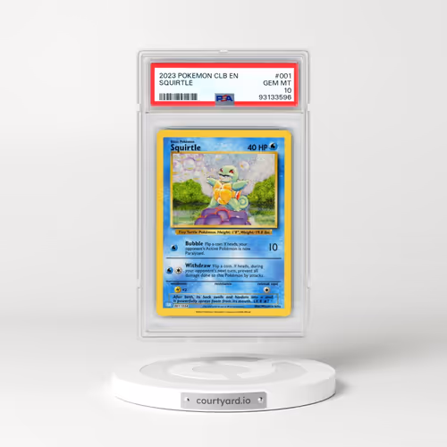 2023 Pokémon Clb-Trading Card Game Classic Blastoise & Suicune EX Deck #001 Squirtle (PSA 10 GEM MINT)
