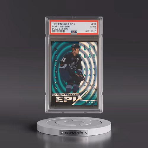 1997 Pinnacle Epix Play #E12 Mark Messier - Emerald (PSA 9 MINT)
