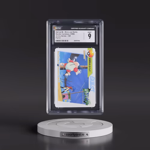 1998 Anime Series #144 Ash as Mr. Mime and Stella - Part 4 (CGC 9 MINT)