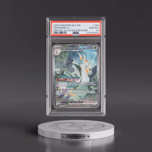 2025 Pokémon Blk EN-Black Bolt #164 Serperior EX - Holo Special Illustration Rare (PSA 10 GEM MINT)