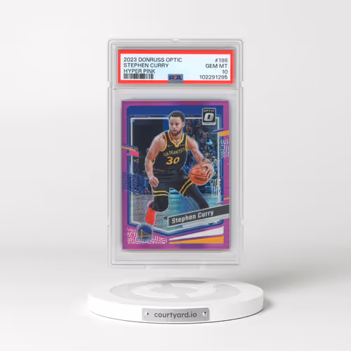 2023 Panini Donruss Optic #198 Stephen Curry - Hyper Pink (PSA 10 GEM MINT)