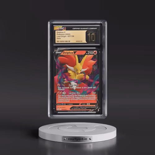 2022 Lost Origin #027/196 Delphox V - Holo (CGC 10 PRISTINE)