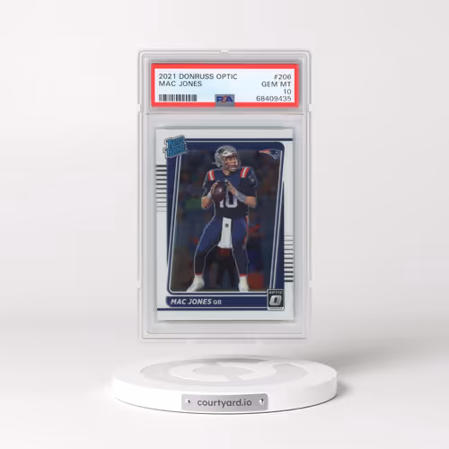 2021 Panini Donruss Optic #206 Mac Jones (PSA 10 GEM MINT)