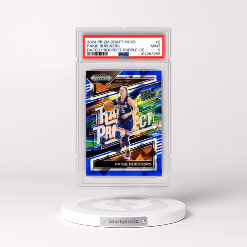 2024 Panini Prizm Draft Picks Rated Prospect #2 Paige Bueckers - Blue Ice (PSA 9 MINT)