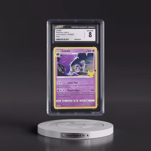 2021 Celebrations #015/025 Lunala - Holo (CGC 8 NM-MT)